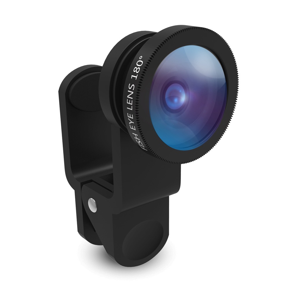 VIVITAR Mobile Fish Eye Lens 180 Degrees + Macro 3 in 1 Phone Clamp
